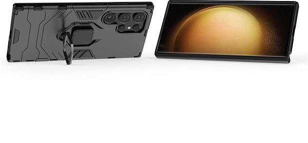 Handyhülle Lenuo Armor Hülle für Samsung Galaxy S24 Ultra schwarz ...