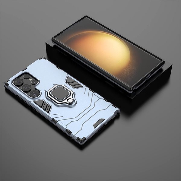 Handyhülle Lenuo Armor Hülle für Samsung Galaxy S24 Ultra blau ...