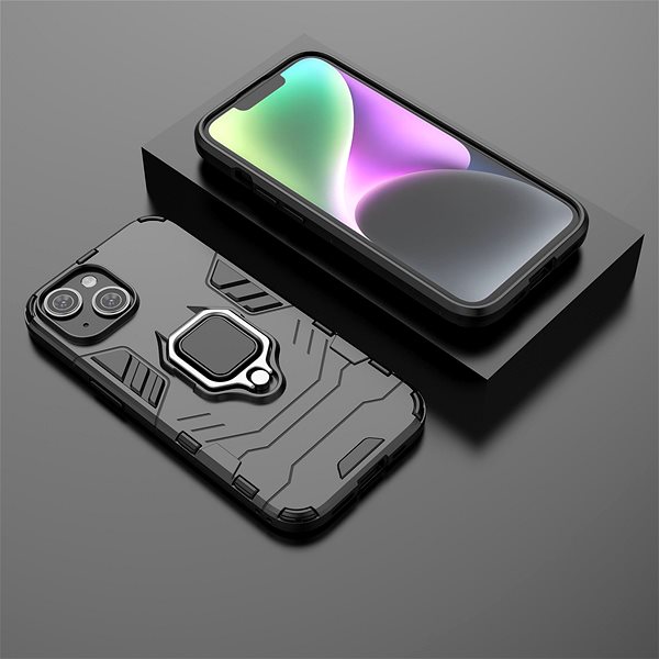 Telefon tok Lenuo Armor iPhone 15 fekete tok ...