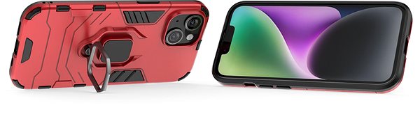 Handyhülle Lenuo Armor Hülle für iPhone 15 rot ...