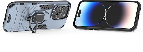 Handyhülle Lenuo Armor Hülle für das iPhone 15 Pro blau ...