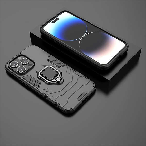 Kryt na mobil Lenuo Armor obal pro iPhone 15 Pro Max černá ...