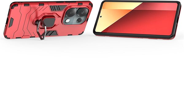 Telefon tok Lenuo Armor Xiaomi Redmi Note 13 Pro piros tok ...
