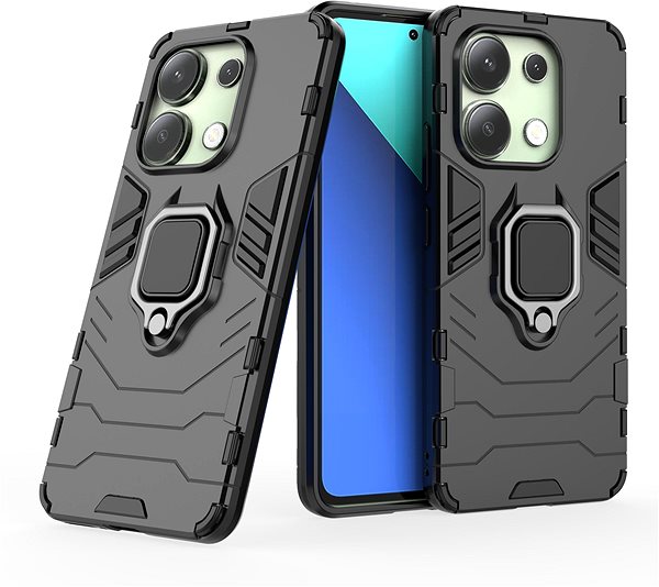 Kryt na mobil Lenuo Armor obal new na Xiaomi Redmi Note 13 čierna ...