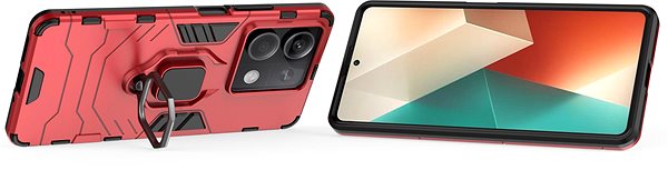 Handyhülle Lenuo Armor Fall neu für Xiaomi Redmi Note 13 5G rot ...