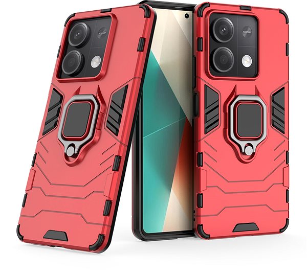 Handyhülle Lenuo Armor Fall neu für Xiaomi Redmi Note 13 5G rot ...