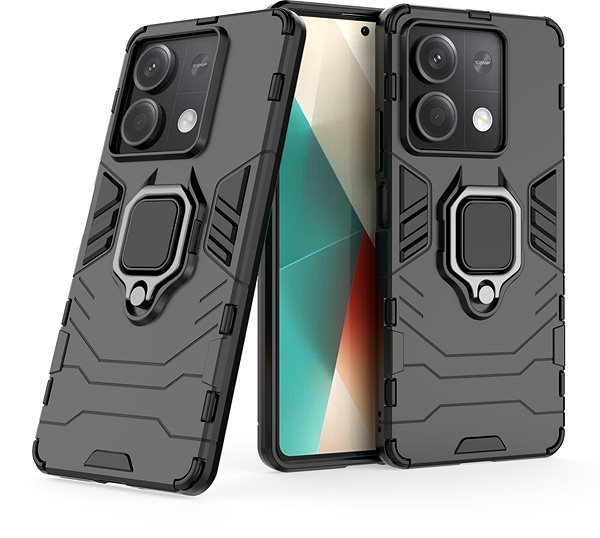 Handyhülle Lenuo Armor Gehäuse neu für Xiaomi Redmi Note 13 5G schwarz ...