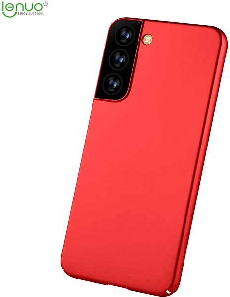Telefon tok Lenuo Leshield Tok a Samsung Galaxy S22 5G készülékhez, piros ...