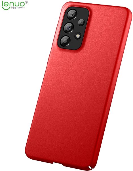 Kryt na mobil Lenuo Leshield obal na Samsung Galaxy A53 5G, červený ...