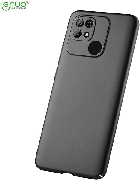 Kryt na mobil Lenuo Leshield obal na Xiaomi Redmi 10C, čierny ...