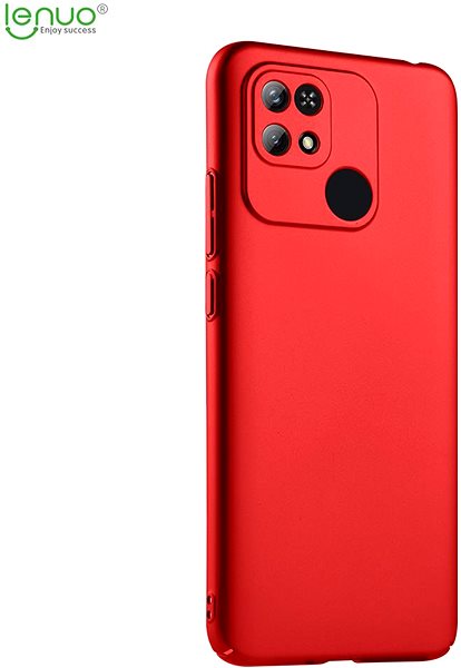 Telefon tok Lenuo Leshield Tok a Xiaomi Redmi 10C készülékhez - piros ...