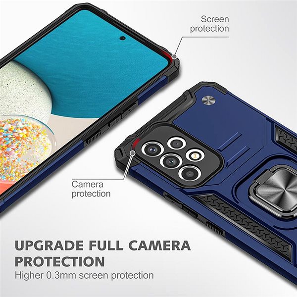 Kryt na mobil Lenuo Union Armor obal pre Samsung Galaxy A33 5G, modrá ...