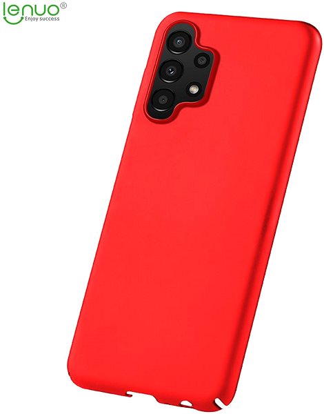 Kryt na mobil Lenuo Leshield obal na Samsung Galaxy A13, červený ...