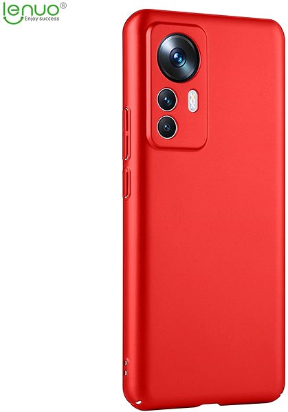 Kryt na mobil Lenuo Leshield obal na Xiaomi 12T, červená ...