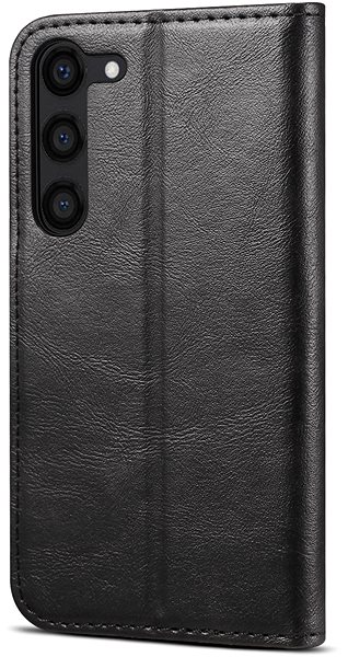 Puzdro na mobil Lenuo Leather flipové puzdro na Samsung Galaxy S23, čierne ...