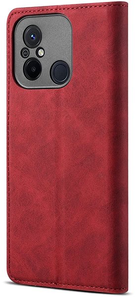 Puzdro na mobil Lenuo Leather flipové puzdro na Xiaomi Redmi 12C, červené ...