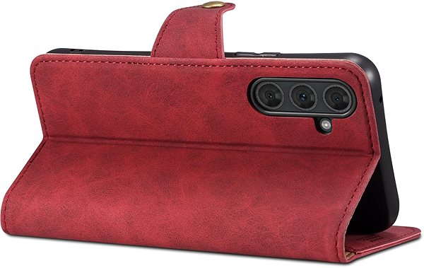 Puzdro na mobil Lenuo Leather flipové puzdro na Samsung Galaxy A34 5G, červené ...