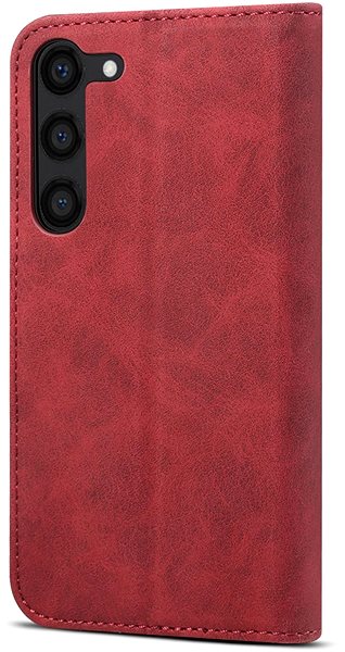 Handyhülle Lenuo Leather Klapphülle für Samsung Galaxy S23, rot ...
