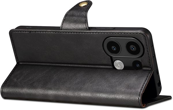 Handyhülle Lenuo Leather Flip-Hülle für das Xiaomi Redmi Note 13, schwarz ...