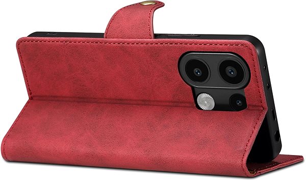 Puzdro na mobil Lenuo Leather flipové puzdro na Xiaomi Redmi Note 13, červená ...