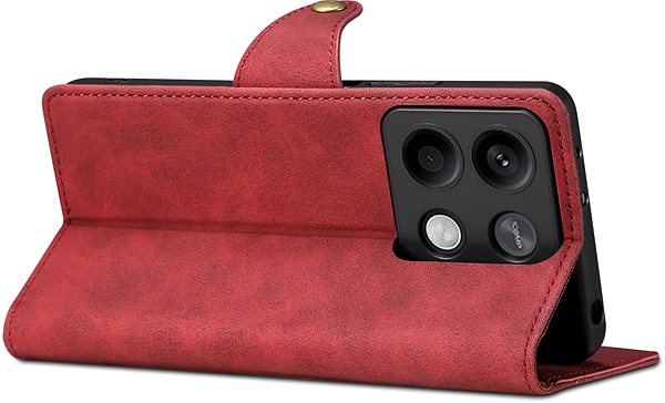 Handyhülle Lenuo Leather Flip-Hülle für das Xiaomi Redmi Note 13 5G, rot ...
