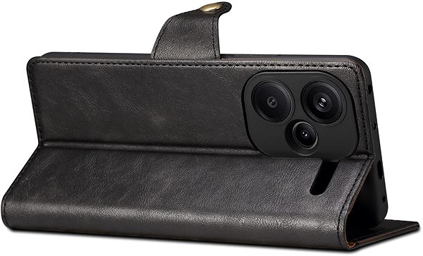 Handyhülle Lenuo Leather Flip-Hülle für das Xiaomi Redmi Note 13 Pro+ 5G, schwarz ...