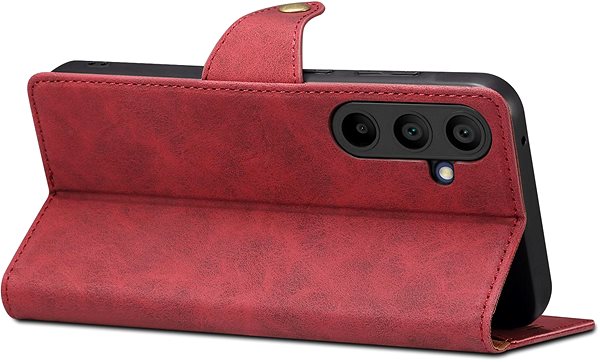 Handyhülle Lenuo Leather Flip Case für das Samsung Galaxy A35 rot ...