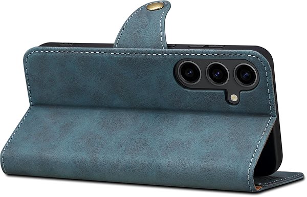 Handyhülle Lenuo Leather Flip Case für das Samsung Galaxy S24 blau ...