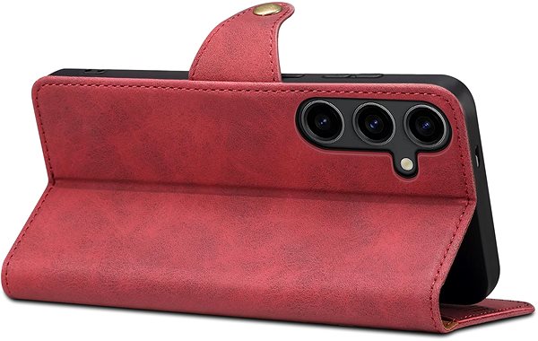 Handyhülle Lenuo Leather Flip Case für das Samsung Galaxy S24+ rot ...