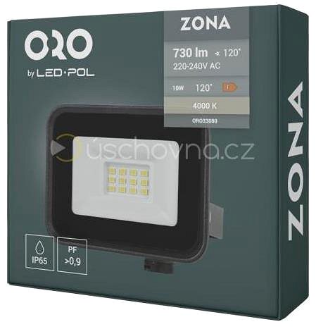 LED Reflector LED spotlight ORO Zona, 10 W, 730 lm, NW-B ...