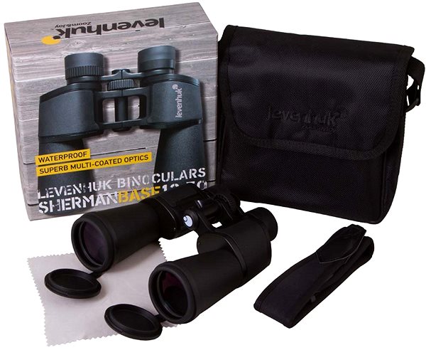 Binoculars Levenhuk Binoculars Sherman BASE 12x50 Package content