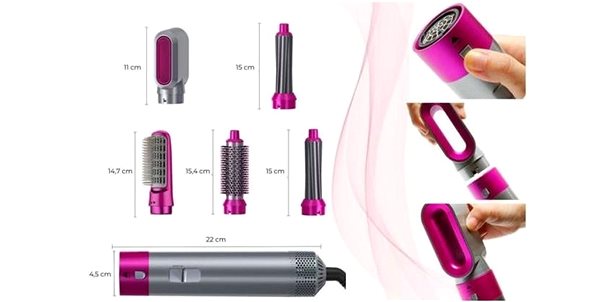 Hot Brush Leventi Multifunctional Hair Styler 5in1 ...