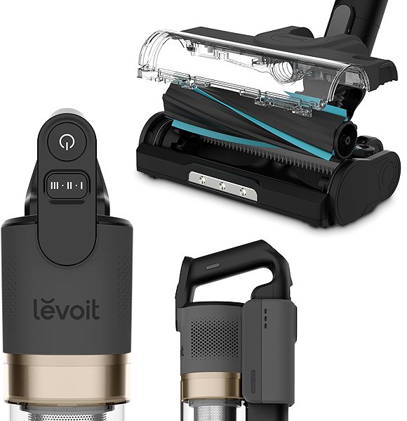 Upright Vacuum Cleaner Levoit LVAC-200 4in1 Aku Turbo Cyclone grey ...