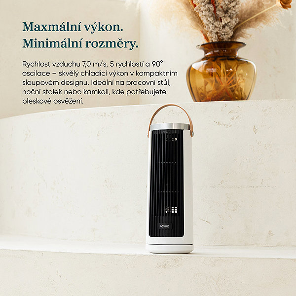 Ventilátor Levoit Windi Mini Plus akkumulátoros fehér ...