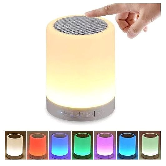 Nachtlicht Leventi Smart RGB Night Touch Lampe mit WiFi und Lautsprecher - weiß ...