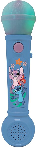 Lexibook Luminous microphone with melodies - Disney Stitch children's microphone.