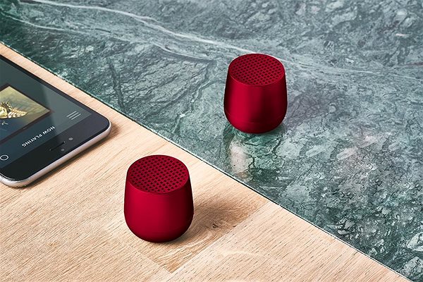 Bluetooth Speaker Lexon Twin Mino+, Red Lifestyle 2