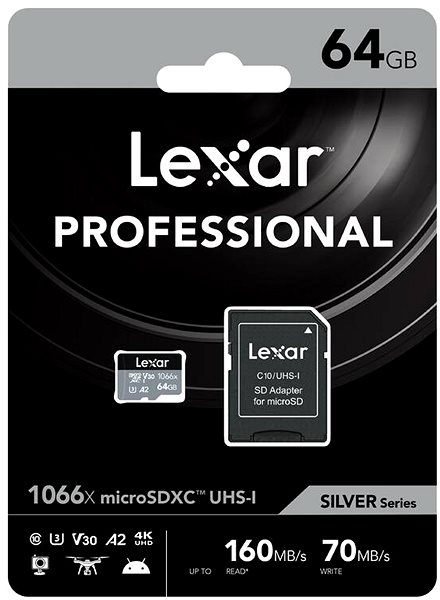 Speicherkarte Lexar microSDHC SILVER 64 GB ...