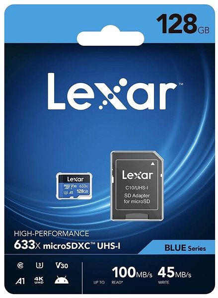 Memóriakártya Lexar microSDXC 633x 128GB ...