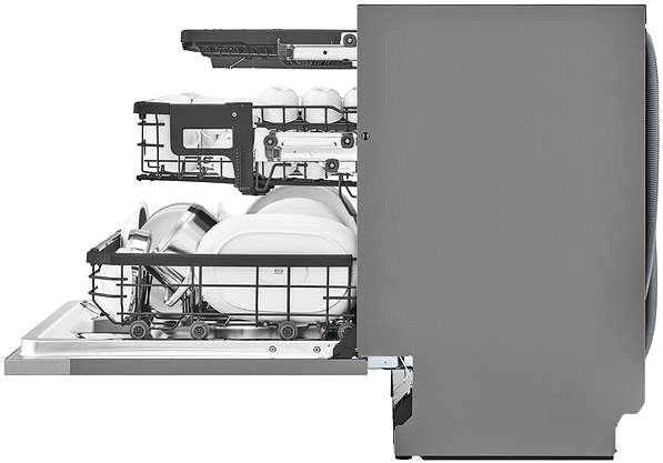 Umývačka riadu LG DB425TXS Bočný pohľad