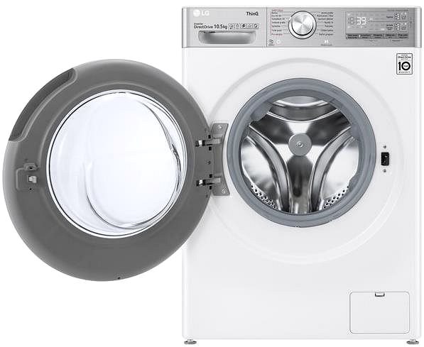 Steam Washing Machine LG F610V10RABW Screen