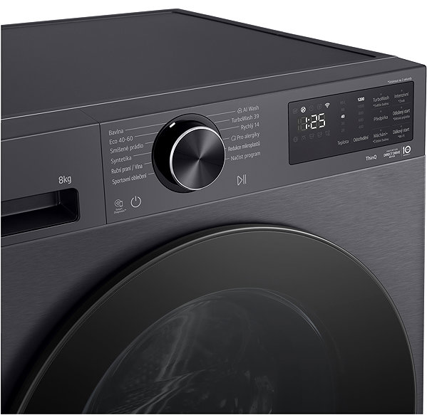 Slim steam washing machine LG F2X50S8TBB ...