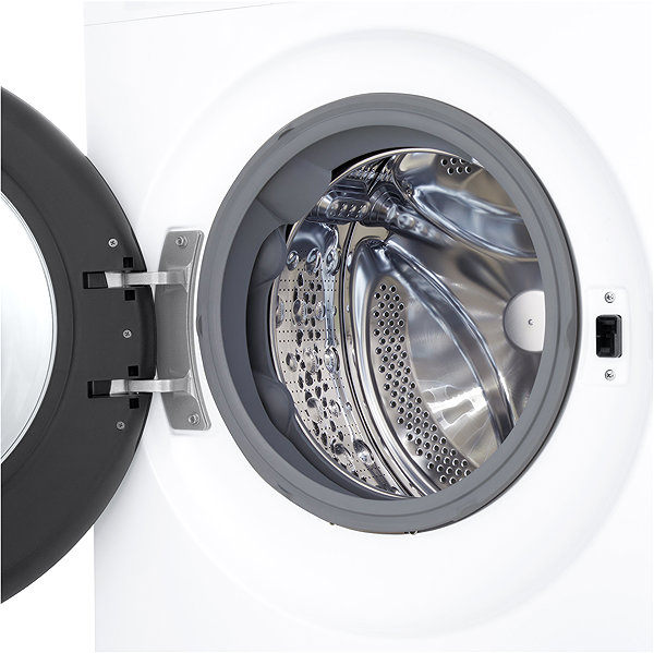 LG F2X50S8TLB slimline steam washing machine.
