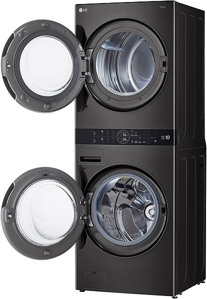 Washing machine and dryer set LG WashTower WT1716BBF .