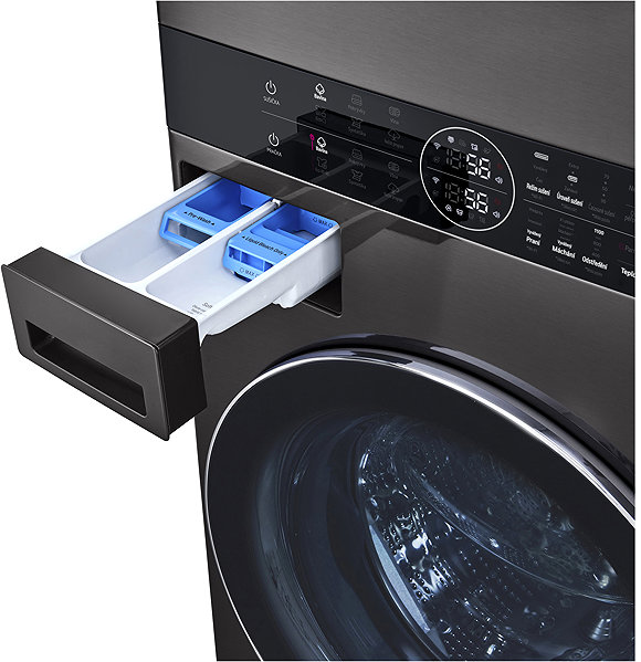 Washing machine and dryer set LG WashTower WT1716BBF .