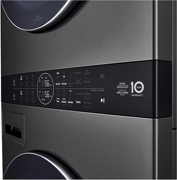 Washing machine and dryer set LG WashTower WT1716BBF .