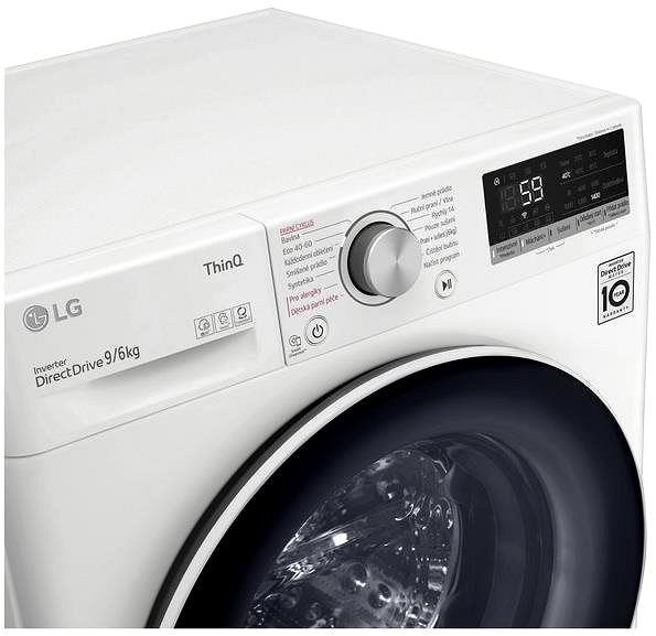 Steam Washing Machine with Dryer LG F94DV5UVW0 ...
