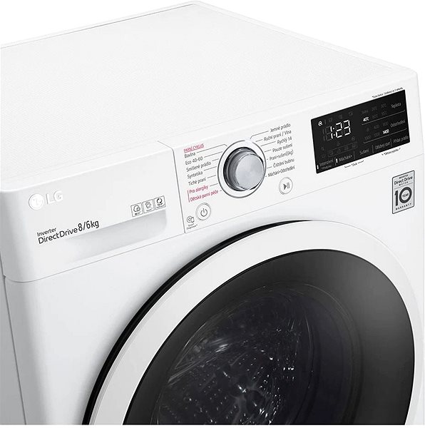 Washer Dryer LG F84DV3UTNWT Features/technology