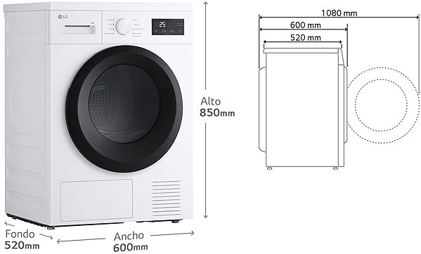 Szárítógép LG RHA1008NWK ...