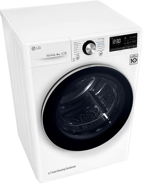 Clothes Dryer LG RC81V9AV2W Lateral view
